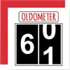 Stuff4 Biglietti di auguri divertenti per il 61° compleanno per uomini e donne - Oldometer - Biglietto di auguri per papà, mamma, nonna, zio, zio, cugino, 145mm, biglietto di auguri per il 61° compleanno
