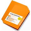 OFITURIA Cartelline Cartoncino A4, Raccoglitori Documenti di Carta 180gr, Cartella Portadocumenti per Archiviazione, Confezione da 50 Carpette Portadocumenti Colorate per Documenti - Ofituria (Arancione)