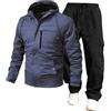 Generico Tuta Uomo Completa Fitness Leggera Casual Completo Palestra Tuta Sportiva Invernale Tuta Ginnastica Tuta Tennis Uomo Completo Uomo Elegante Bianco/nero/grigio/blu ecc.
