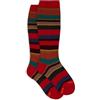 Gallo Calze lunghe bambino rosso righe multicolor