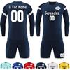 OXOQAQ Maglia Calcio Manica Lunga Personalizzabile Set Divise Calcio Bambini Personalizzabile Maglia Portiere Uomo Manica Lunga Bambino