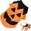 GIMOCOOL Costume da zucca per cani | Simpatico costume da cane zucca di Halloween - Cappotto per animali domestici con cappuccio per cuccioli Vestiti di Halloween, Tuta per animali morbidi e Gimocool