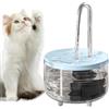 Generico Fontana per gatti - Fontana per animali domestici in acciaio inossidabile da 1L | Fontana automatica per animali domestici con circolazione elettrica delll'acqua | Fontana per gatti per gatti, cani