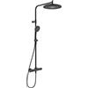Hansa Aurelia colonna doccia con termostatico, 4719910333, Aurelia nero opaco [Rubinetteria Bagno > Colonne Doccia]