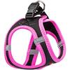 Ferplast Pettorina Cane Taglia Piccola KAORI XS, Pettorina Gatto Traspirante, Imbottita e Regolabile, Facile da Indossare, Bordi Riflettenti, Torace 32-36 cm. Rosa