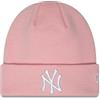 New Era York Yankees MLB League Essential Pink Cuff Knit Beanie - One-Size