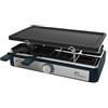LITTLE BALANCE 8750 Grill & Cheese Meuuuh...!, Raschietto, Grill, 2 in 1, 8 spatole di legno, Senza PFAS, Fino a 8 persone, 1400 W, Pepe