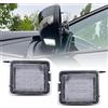 njssjd 2X Led Sotto Specchio Laterale Pozzanghera Luce Specchio Retrovisore Lampada di Benvenuto Per Ford Mondeo MK4 MK5 Focus MK3 C-Max MK2 Kuga MK1 MK2 Escape