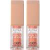 Astra Pure Beauty Juice Lip Oil Gloss Labbra (01 Peach, 2 Unità)
