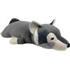 Nemu Nemu Animals - Grande peluche Kawaii XXL lupo - Peluche gigante extra morbido e soffice, grande peluche animale, progettato in Giappone, taglia XXL, 74 cm, cuscino Kawaii