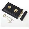 Yale P-334-BL Cerchio, Adatto per Porte Interne, capannoni e cancelli, Nero, 156 x 104 mm (6 x 4 Inch)