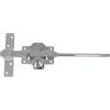 Amig - Serratura di sicurezza 2 LR - Barra di bloccaggio 350 mm- Cilindro da 50 mm - Misura piastra 105 x 170 mm - Serratura di sovrapposizione per porte di ingresso o di passaggio - Acciaio - Cromato