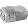 fashion home Pagano Trapunta Invernale Matrimoniale - Piumone 350 gr/mq in Velluto ciniglia Jacquard- 260x260cm