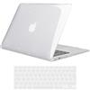 TECOOL Cover compatibile con vecchio MacBook Air 13 Pollici 2017-2010 (A1466 1369), Custodia Rigida Protettiva Sottile in Plastica Superficie Lucida e Copritastiera UE, Glitter