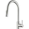 Rainsworth Rubinetto da cucina con doccetta estraibile - Rubinetto da cucina ad alta pressione con due tipi di getto d'acqua, girevole a 360°, miscelatore da cucina in acciaio inox, facile da