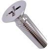 Keple M6x60 Viti a testa svasata, bulloni Phillips, fissaggio a testa piatta con incasso a croce, completamente filettato 6mm Vite zincata adatta per metallo, costruzione, installazione (Confezione da 25)