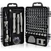 Lrocotanc Set Cacciaviti di precisione, 115-in-1 per orologi, adatto per computer, telefoni, laptop, PS5, Xbox, giocattoli e occhiali. Include Cacciavite per occhiali e Cacciaviti precisione