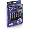 Cosmic Moon - Rossetto metallico - 5g - Per labbra straordinariamente metalliche - Cofanetto - Inclusa: Rosa, Oro, Blu, Verde, Argento, Viola