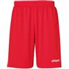 uhlsport Club Shorts, Uomo, Rosso/Bianco, 152