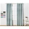 TRAMAS+ Tende interne in velluto perlato, tende oscuranti, 140x260 cm ciascuna, tende termiche per finestre, tende in velluto per camera da letto, soggiorno, 1 pezzo - Verde Tiffany