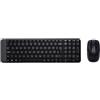 Logitech MK220 Combo Tastiera e Mouse Wireless Compatti per Windows, Layout Internazionale QWERTY - Nero