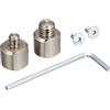 Manfrotto 244ADPT3814 Adattatore per 244 con attacco da 1/4 e 3/8, Nero
