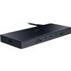 Razer USB 4 Dock - USB High-Speed-Dock - Supporto doppio display, ricarica dispositivi (3x USB-C, 5x USB-A, HDMI, DisplayPort, Gigabit Ethernet) Nero