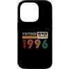 Vintage 1996 Limited Edition Retro Casse Custodia per iPhone 14 Pro Vintage 1996 Edizione Limitata Retro Cassette Tape Compleanno 28