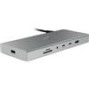 Razer USB 4 Dock - USB High-Speed-Dock - Supporto doppio display, ricarica dispositivi (3x USB-C, 5x USB-A, HDMI, DisplayPort, Gigabit Ethernet) Bianco
