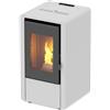 DEODATO Stufa a pellet Foco Petite mod. 6 43 x 43.5 x 77 cm bianco 6 Kw
