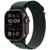 APPLE WATCH ULTRA 2 GPS + CELLULAR 49MM CASSA TITANIO NERO CON DARK GREEN ALPINE LOOP - SMALL