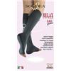 Solidea BY Calzificio Pinelli Relax Unisex 140 Gambaletto Cotton Punta Aperta Nero 2 M