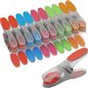 PORTENTUM Mollette per Bucato Antiscivolo con Silicone, Confezione da 20, Multicolore - Morbide Non Lasciano Segni, Resistenti per Esterno, Multiuso per Capi Delicati, 8.4 x 4.4 x 1.6 cm