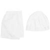KUIDAMOS Tuta da cuoco alla moda per neonato con cappello da cuoco bianco e cappello carino da neonato Set di accessori per fotografia in costume da cucina in cotone morbido