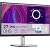 Dell P2723D 27 QHD (2560x1440) Monitor, 60Hz, IPS, 5ms, 99% sRGB, DisplayPort, HDMI, 5x USB, 3 Anni di Garanzia, Nero