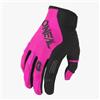 O'NEAL | Guanti Bike & Motocross | MX MTB DH FR Downhill Freeride | Materiali resistenti e flessibili, palmo ventilato | Women's Element Glove | Donna | Nero Rosa | Taglia XL