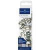 FABER-CASTELL - Pitt Artist Pen Comic Shading, 4 pennarelli