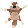 HADIIH Cane Peluche per Cucciolo, Giocattolo da masticare Croccante per Cane Croccante Giocattolo per Cane Peluche Scoiattolo Fiocchi di Corda per Cani di Piccoli