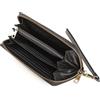 Lavalen® Portafoglio Donna Firmato Pelle Vera - Portamonete Grande Capacità con RFID - Porta Tessere Elegante - Portafoglio Donna Grande - Idea Regalo Perfetta - Una Cerniera, Nero liscio