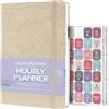 Legend Planner Agenda oraria - Agenda settimanale e giornaliera con fessure orarie. Agenda per appuntamenti per lavoro, senza data, A5 (conchiglia)