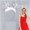 COLOFALLA Cerchietto Capelli Fiocchi di Neve Fascia Capelli Natale Stelle Gemme Adesive Viso Adesivi Strass Cristalli Adesivi Fiocchi di Neve Costume Natale Carnevale Halloween Mascherata