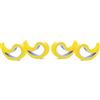 Stoppy, Stoppi, Fermafinestre, Fermafinestra, Fermaporte, Fermaporta, set di 4 disponibile in 14 colori (Giallo)