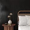 Livelynine Carta da Parati Effetto Legno Nero 90CMx500CM Carta da Parati Adesiva Muro Legno Scuro Camera da Letto Pellicola Adesiva per Mobili Legno Nero Top Cucina Carta Adesiva Nera Effetto Legno