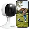 AOQEE Telecamera Wi-Fi Esterno - 2K Videocamera Sorveglianza Esterno Wifi, Impermeabile IP65, Visione Notturna a Colori, Rilevamento Umano, Registrazione Continua, Funziona con Alexa, C1