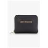 MOSCHINO Portafoglio donna Love zip around small ecopelle nero A25MO09 JC5702 NERO