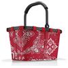 reisenthel carrybag - Cestino per Spesa, Design Resistente, Elegante e Spazioso, per Shopping e Picnic, Tessuto Idrorepellente, 22 L - bandana red