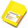 OFITURIA Cartelline Cartoncino A4, Raccoglitori Documenti di Carta 180gr, Cartella Portadocumenti per Archiviazione, Confezione da 50 Carpette Portadocumenti Colorate per Documenti - Ofituria (Giallo Intenso)