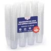 Matana - 300 Bicchieri da Shot in Plastica Rigida con Glitter Argentati, Bicchierini, 30ml - Shottini Bicchieri - Resistenti e Riutilizzabili - Compleanni, Matrimoni, Barbecue, Feste