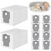 VIEWALL 10pcs Sacchetti Compatibili con Roborock Qrevo Series,Qrevo S Pro,QV35S/35A,Qrevo S5V,Qrevo Master/Slim/Curv/Edge,Saros 10R,Saros 20, S8 MaxV Ultra Sacchetti per la Polvere Monouso 3L di Ricambio