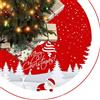 MUXIWOM Gonne Albero di Natale 120cm Rotondo Tappeto Sotto Albero di Natale Copri Base per Decorazioni per Feste Natalizie(B)